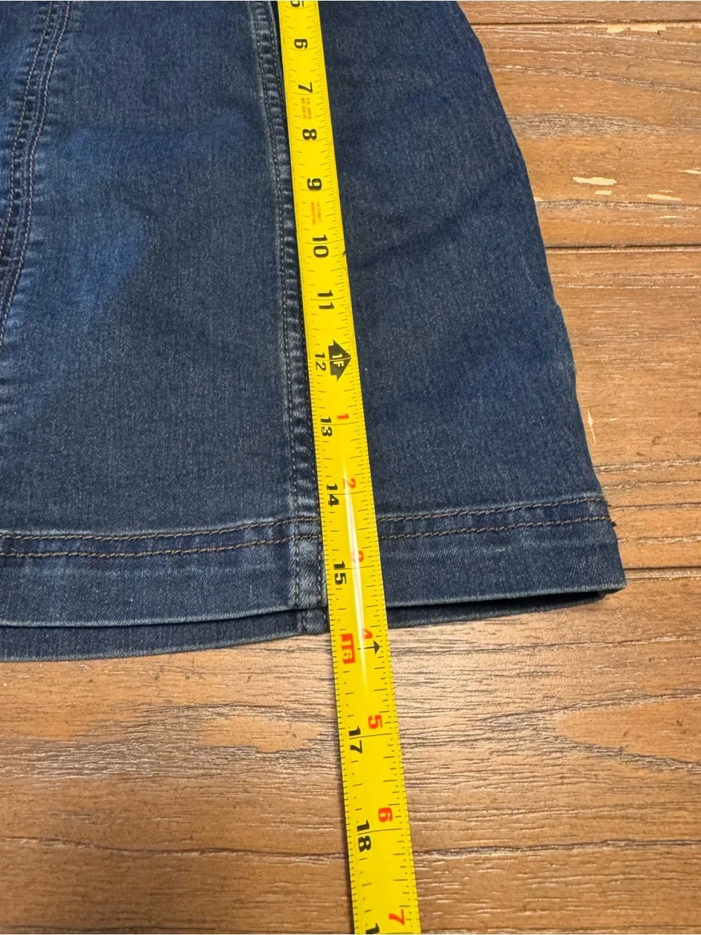 Free People Indigo Panel-Seam Denim Mini Skirt #12